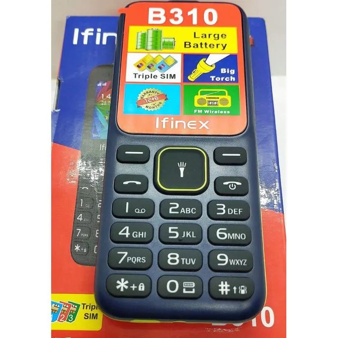 LIMITED DISCOUNT 🔥🔥🔥🔥 BRAND NEW R310 TRIPLE SIM CARD FEATURE PHONE WITH Bluetooth /Wireless FM/SD Slot kabambe/katululu/mulika mwizi/button feature phone