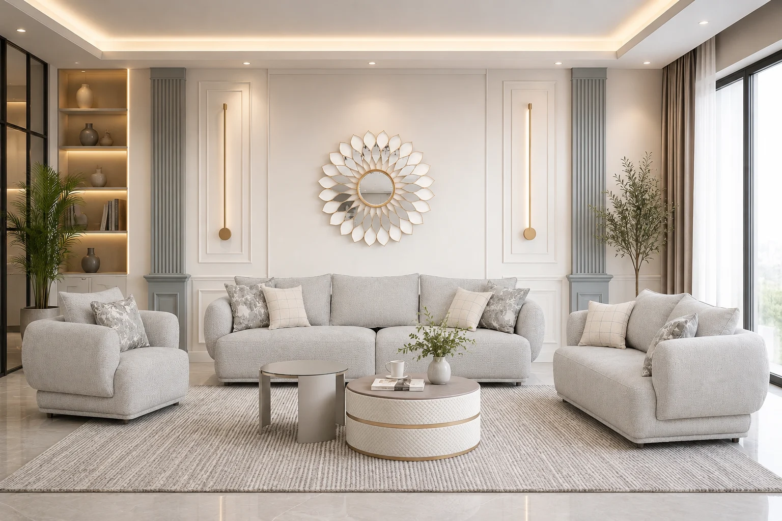 Alto 7 Seater Sofa – Grey