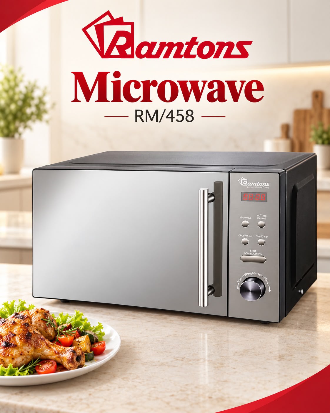 Ramtons RM 458 Digital Microwave Oven Home Appliance