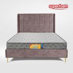 Superfoam Morning Glory Medium Density Quilted -Grey with strips