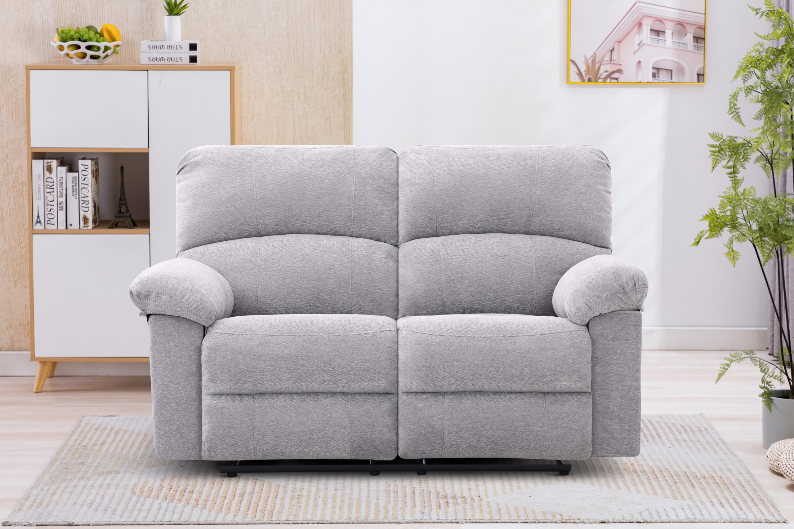 New Fabio 5 Seater Recliner – Light Grey