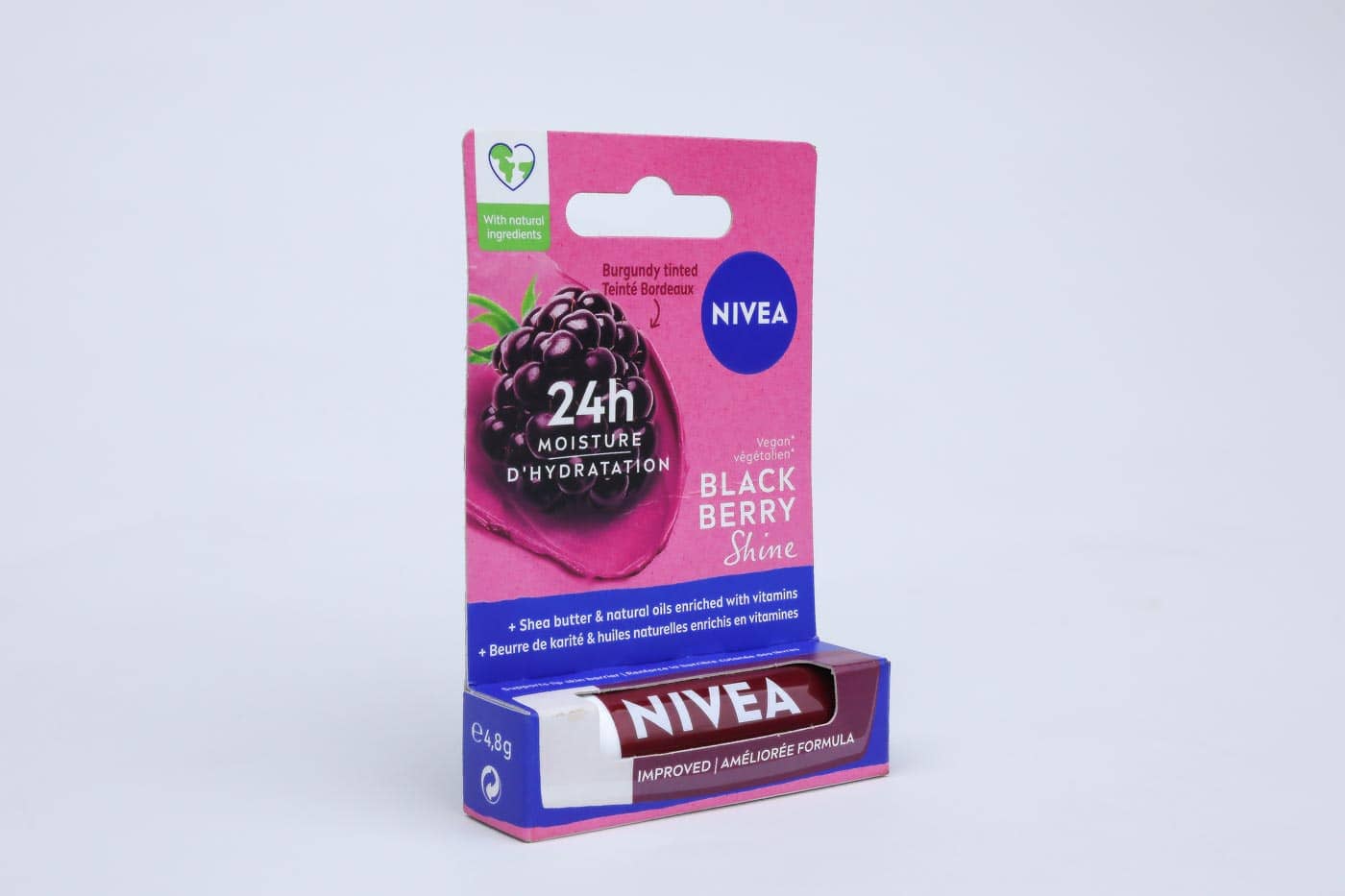 Nivea Fruity Shine BlackBerry Lip Balm – 4.8g