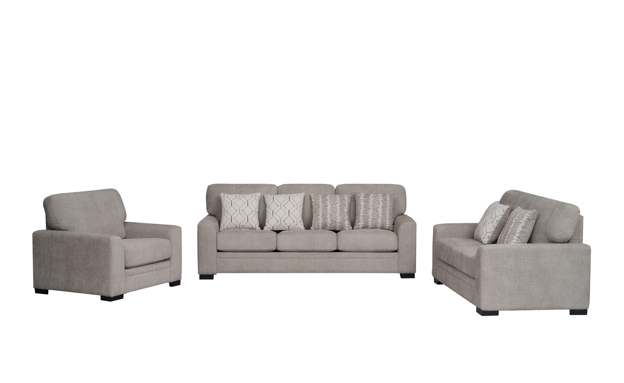Marlon 6 Seater Sofa Set – Grey