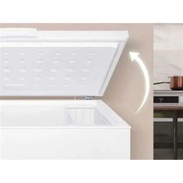 Von VAFC37DHG Chest Freezer - 371L, Grey
