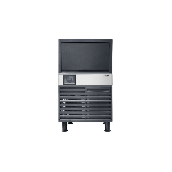 MIKA MIC1D3615X Ice Maker: 36kg Capacity, Dual Option, Stainless Steel & Black