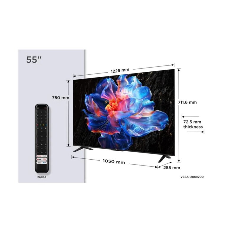 TCL 55 Inch 4K Google Smart TV 55V6D 2026 Model