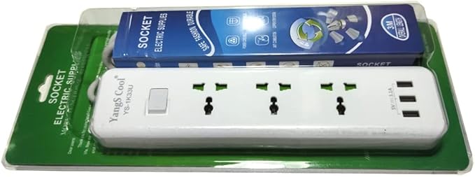 Power Strip 3MR EU with British Standard Plug (BS Plug) - Techsavvy Solutions