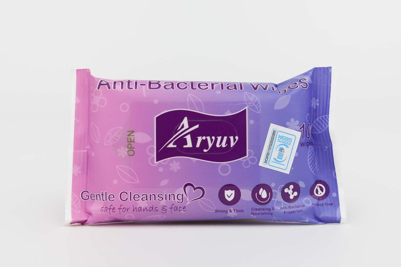 Aryuv Anti-Bacterial Wet Tissues – 10 Pieces