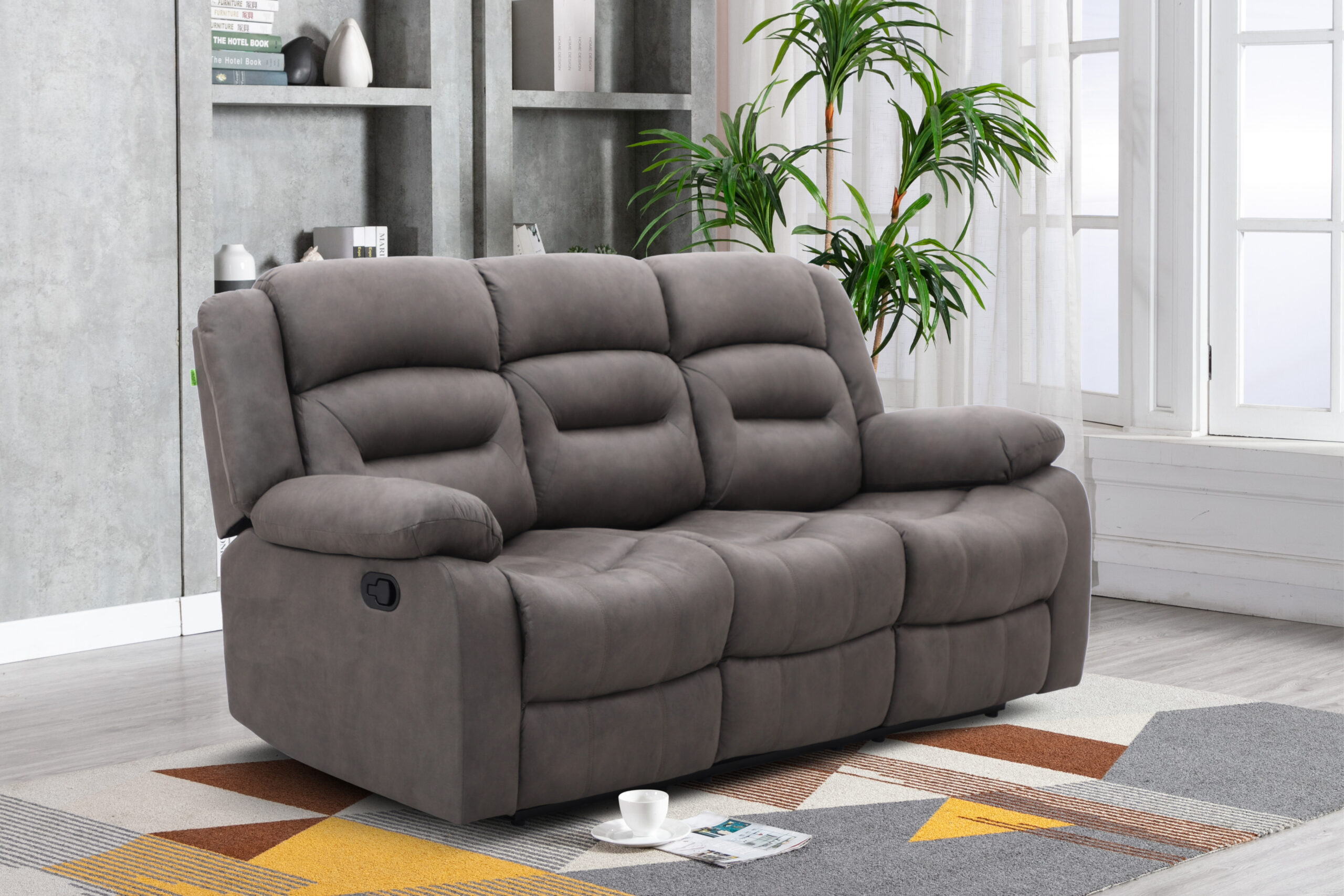 New Follow 5-Seater Recliner – Grey