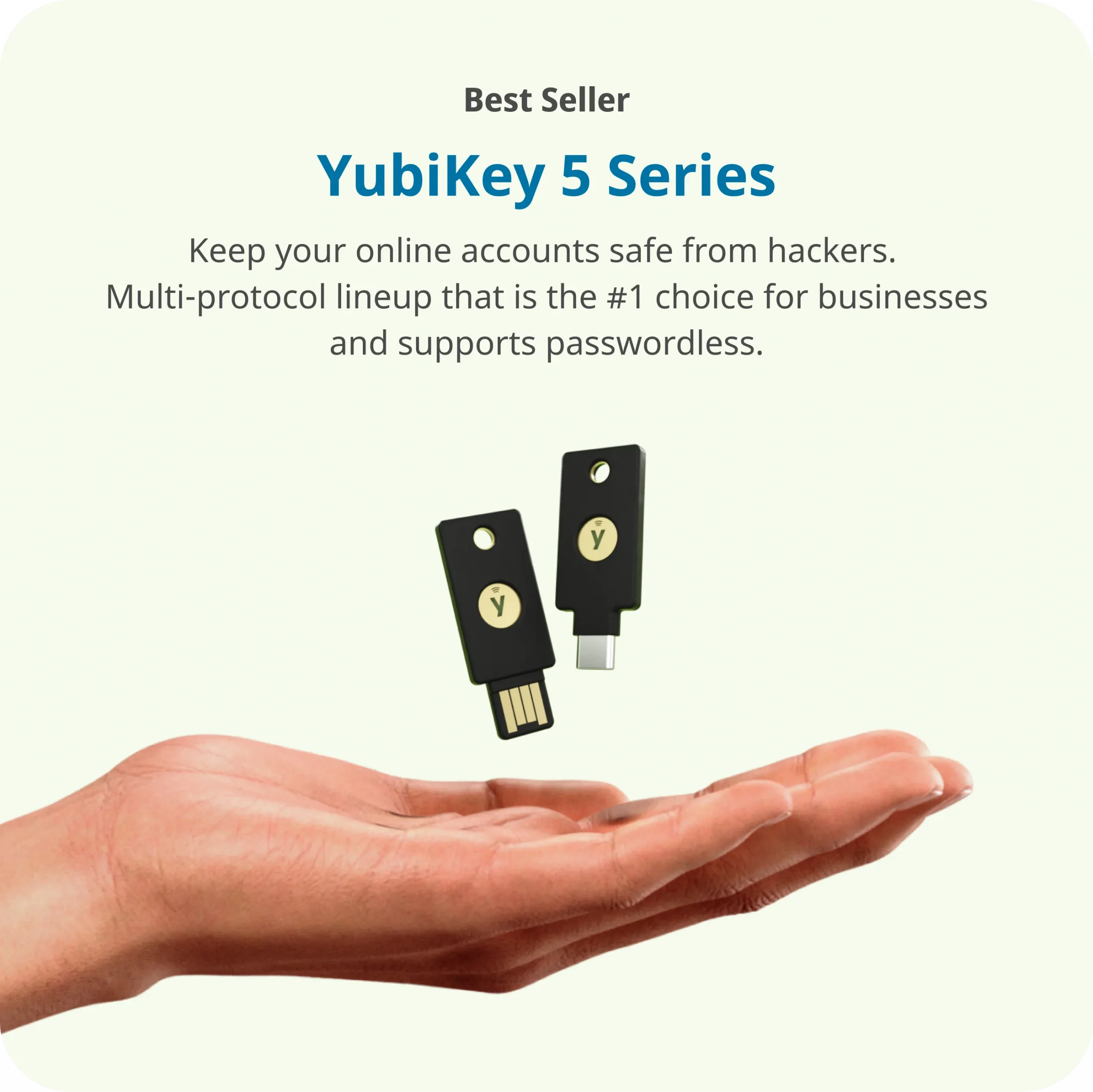 Yubico Security Key NFC - Two Factor Authentication USB and NFC Security Key