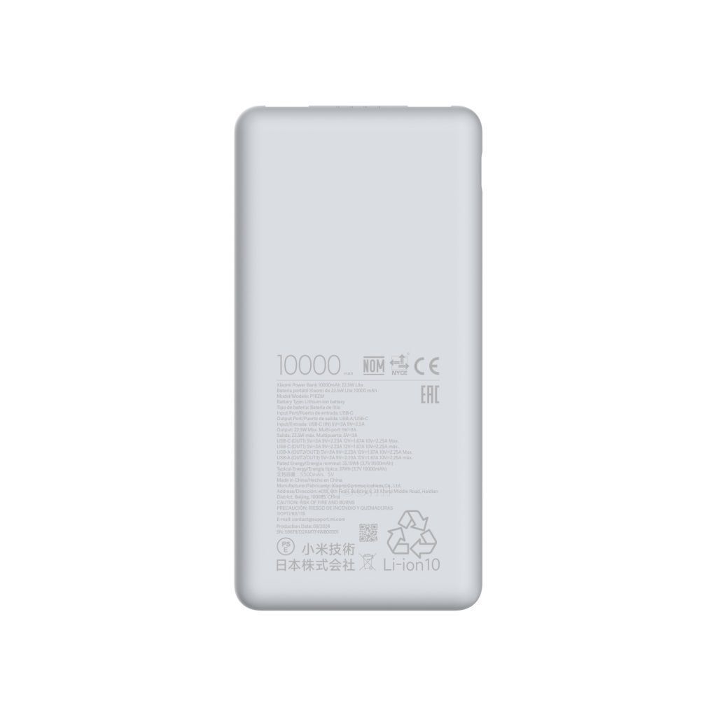 Xiaomi Power Bank 10000mAh 22.5W Lite