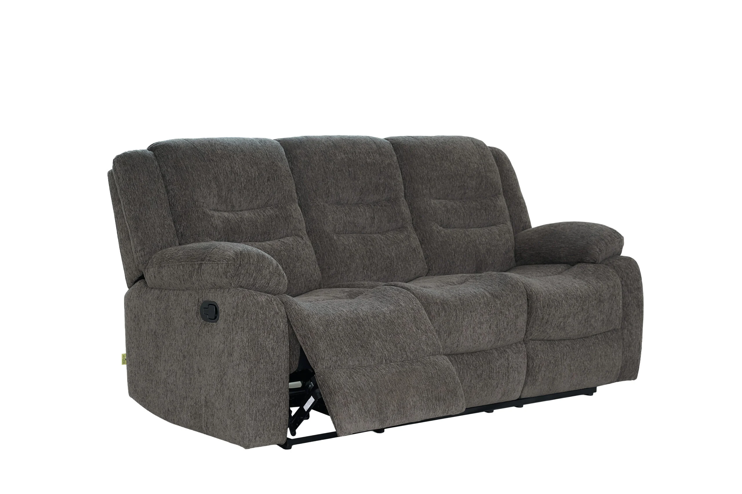 New Crescent 3-Seater Recliner – Dark Grey