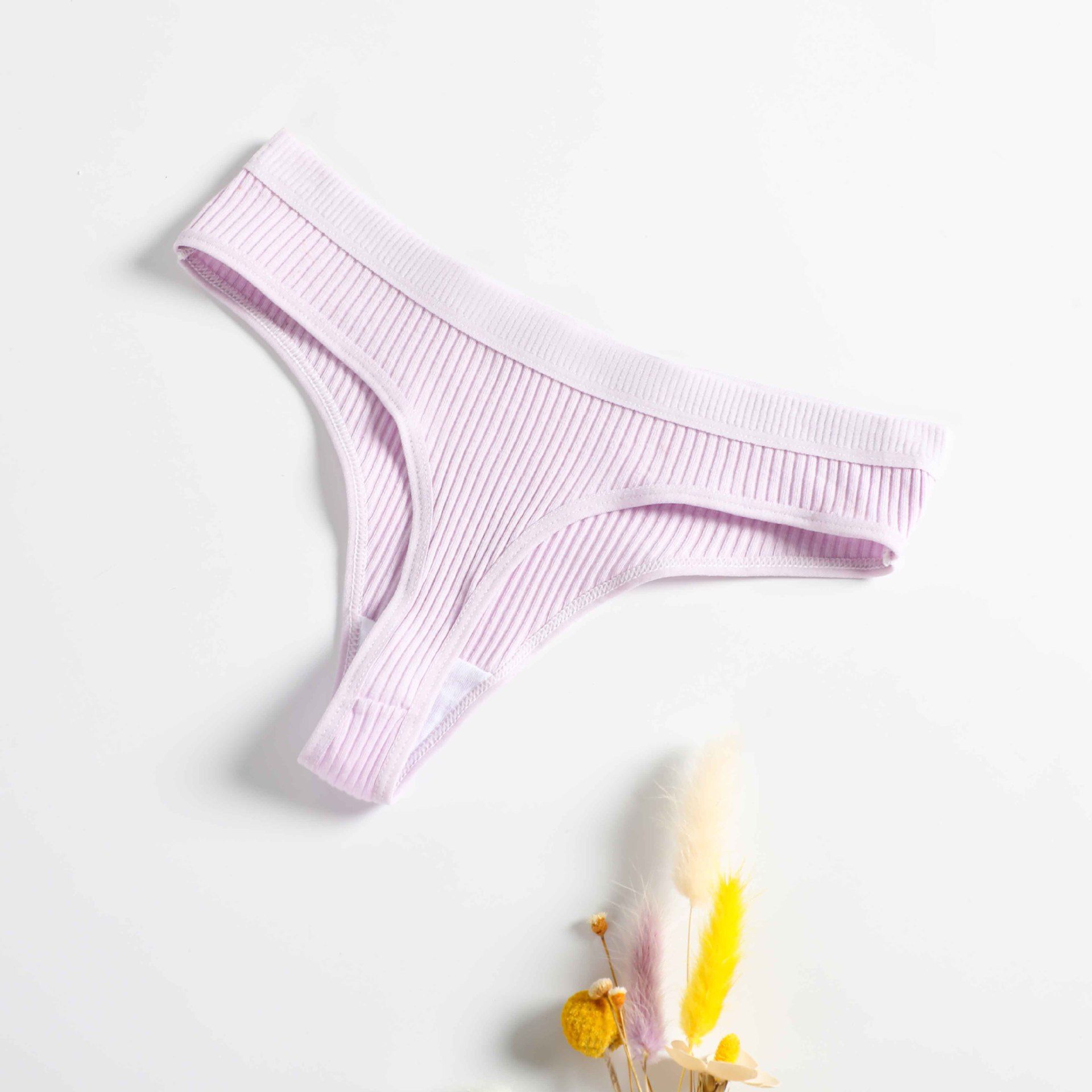 6-Pack Women's Seamless Ribbed Sports Panties, Breathable & Comfortable, Premium Cotton Blend Underwear for Daily Wear and Sports women clothes