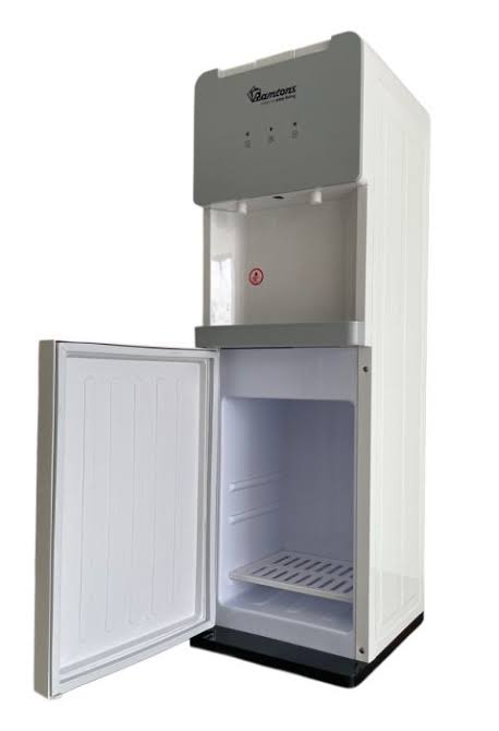 Ramtons RM/739 Water Dispenser Hot & Normal White/Grey | Top Loading Water Dispenser | 550W Stainless Steel Tank | Overheat Protection | Home & Office