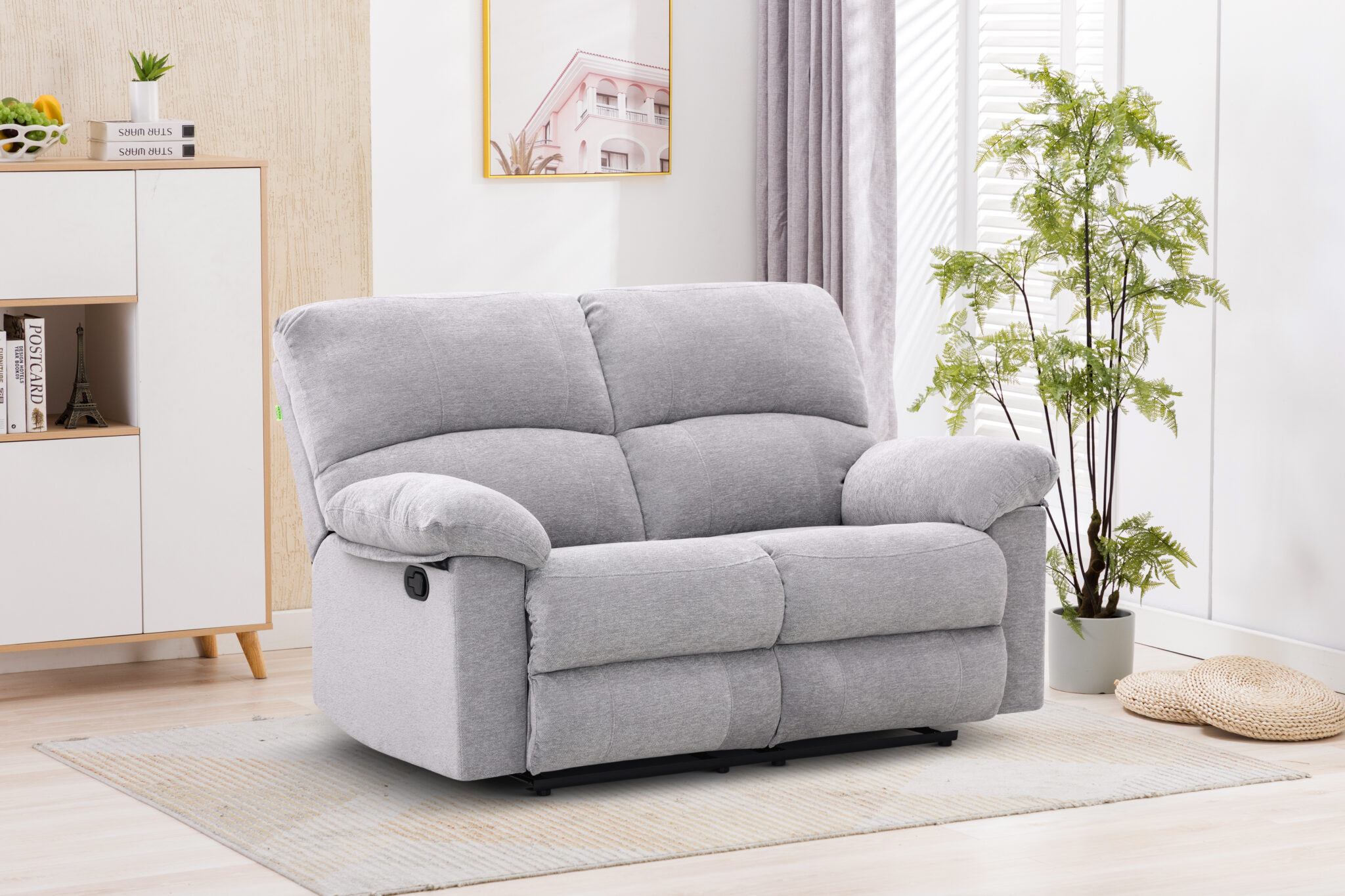 New Fabio 5 Seater Recliner – Light Grey