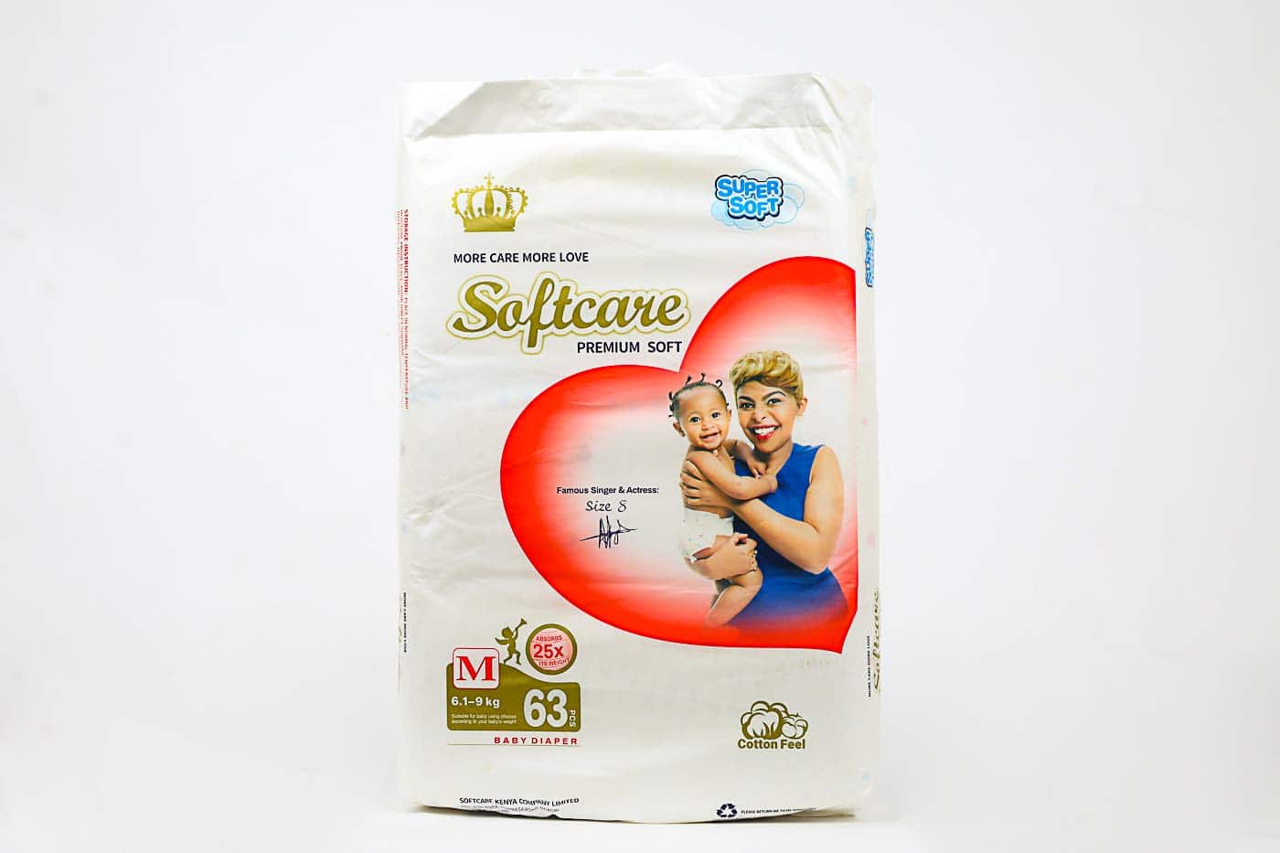 Softcare Premium Jumbo Diapers – Medium | 63 Pieces
