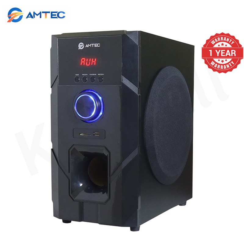 Amtec AM-731 3.1CH Sub Woofer Bluetooth Home Theater Speaker System 60W RMS 20000W PMPO AC/DC Dual Power,Bluetooth FM USB SD AUX