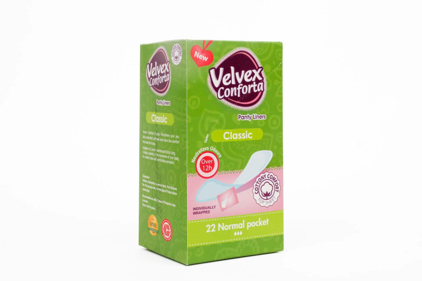 Velvex Conforta Panty Liners Normal Pocket