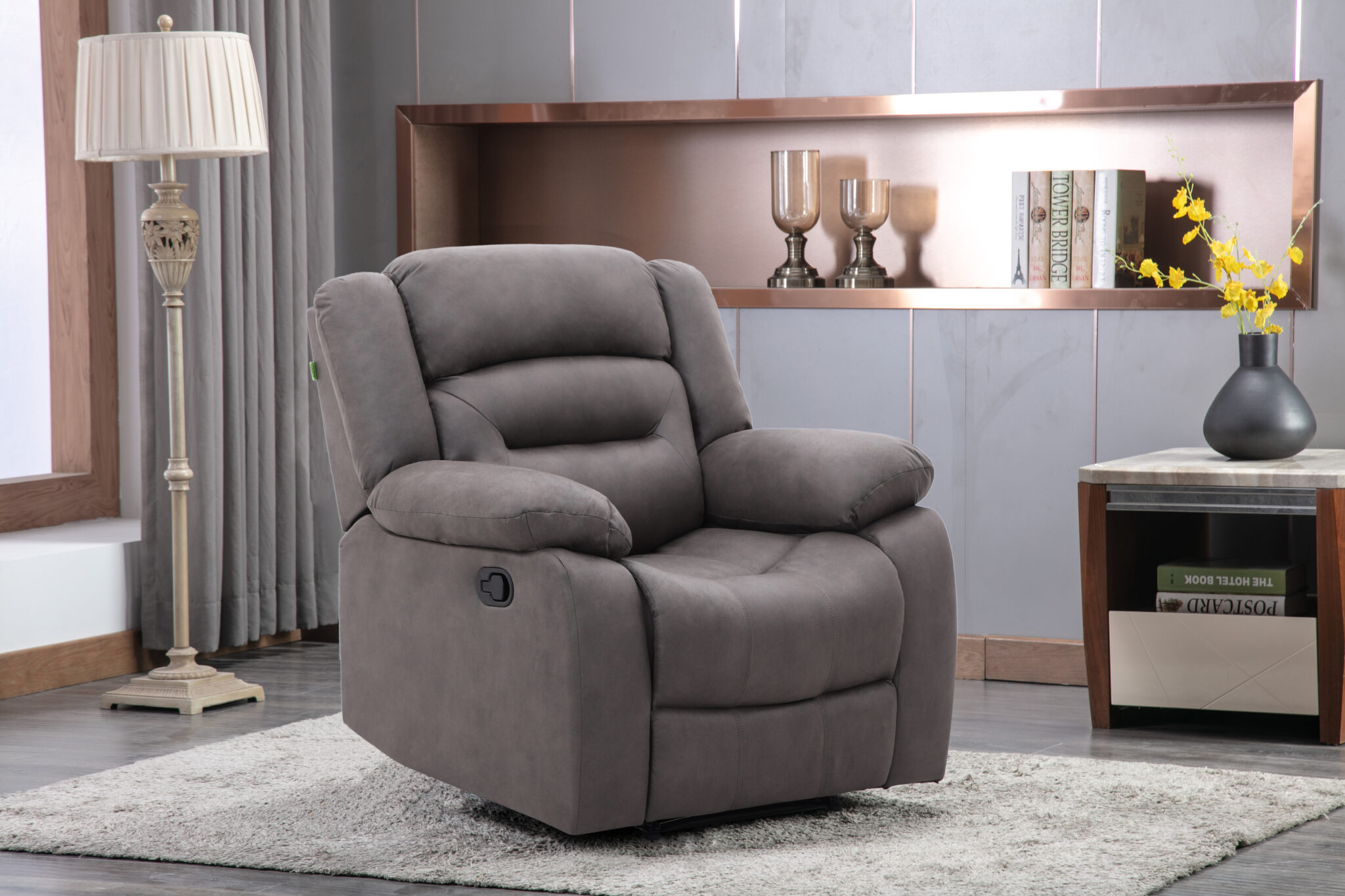New Follow 5-Seater Recliner – Grey