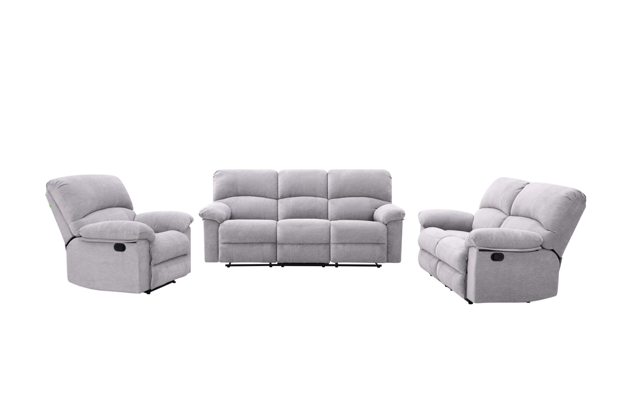 New Fabio 5 Seater Recliner – Light Grey