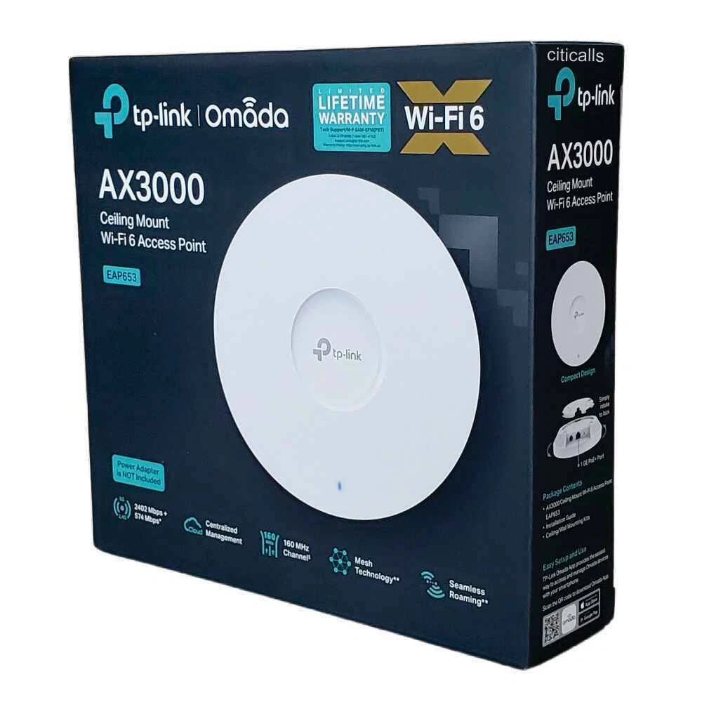 AX3000 Ceiling Mount WiFi 6 Access Point EAP653 UR - Techsavvy Solutions