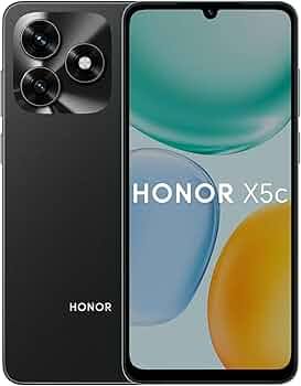 HONOR X5C 6.74" 4GB RAM + 64GB 4G, 90Hz Display, 13MP AI Camera, 5260mAh Battery, MediaTek Helio G81, Dual SIM – Midnight Black