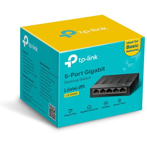 TP-Link 5-Port 10/1000Mbps Desktop Switch - TL-LS1005G