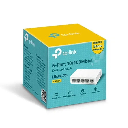 TP-LINK LS1005 5PORT 10/100Mbps Desktop Switch - Techsavvy Solutions