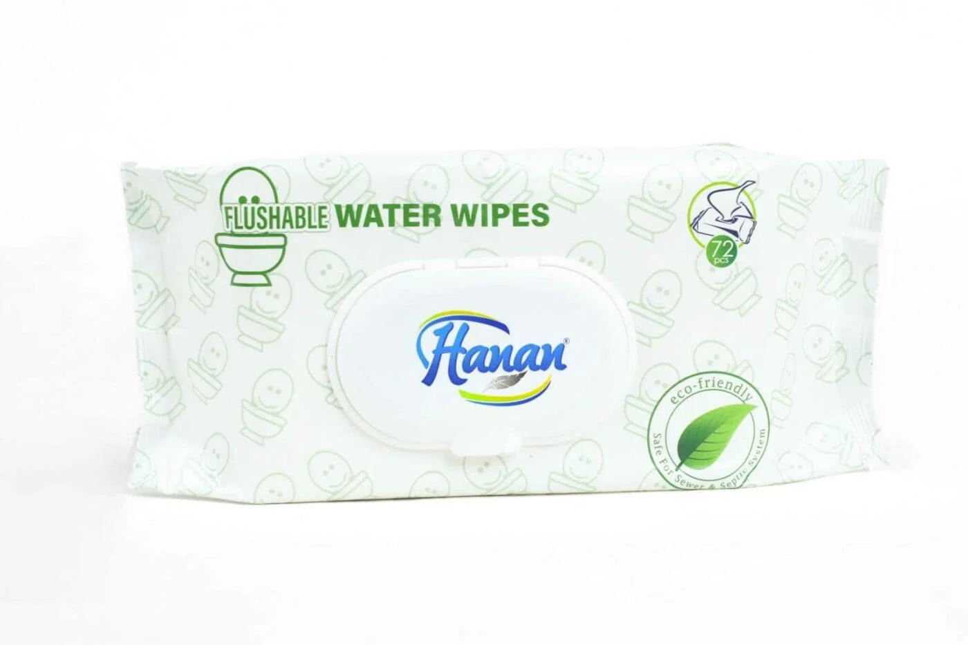 Hanan Flushable Wipes – 72 Pack