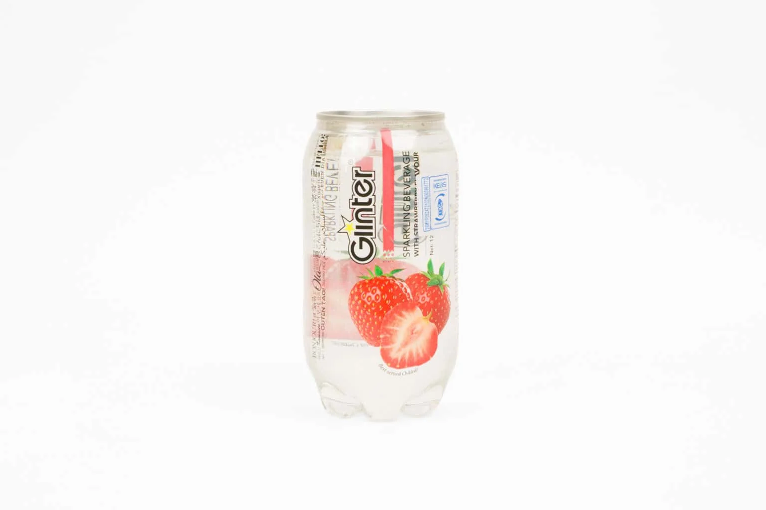 Glinter Strawberry Sparkling Water – 350ml