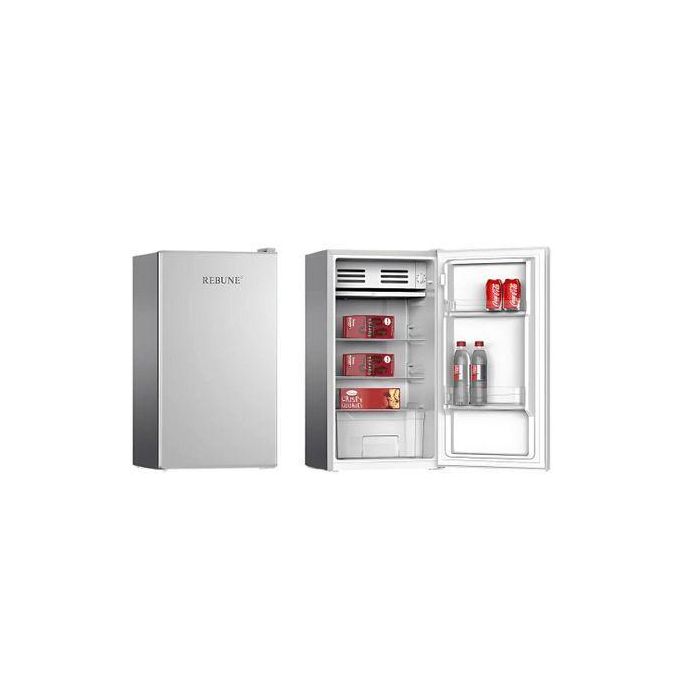 Rebune RE-BC-90W 90L Single Door Refrigerator White | Compact Fridge | Energy Saving & Low Noise | Interior LED Light | Adjustable Temperature Control