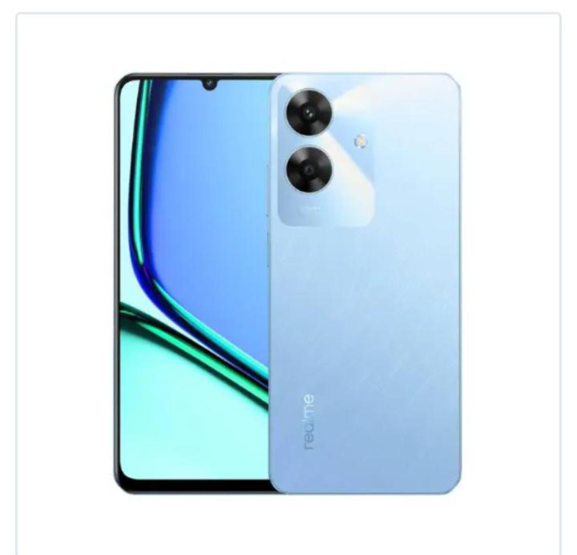 Realme Note 60X (3+64). 4G smartphone with 3GB RAM & 64 GB storage,5000mAH battery