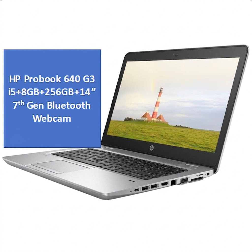 CERTIFIED BY KILIMALL | HP Probook 640 G3 Core i5 7th Gen 8GB RAM 256GB SSD | 14" Full HD Display | Windows 11 | 90% Battery Health | 4+ Hours Youtube | Work Laptop | 9 Months Warranty | KiliCertified