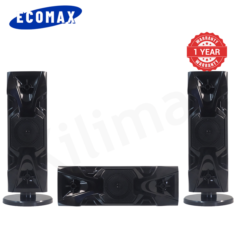ECOMAX 3.1CH X-Base LM-1105 Woofer HI-FI BT Speaker Systems AC/DC Subwoofer Home Audio System 20000W with Remote Control Bluetooth FM USB SD