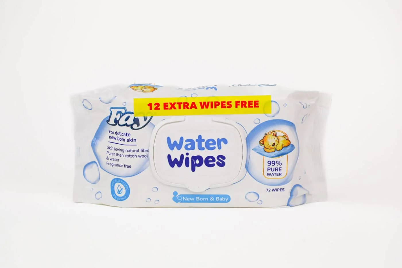 Fay 99% Water Baby Wet Wipes – 72s