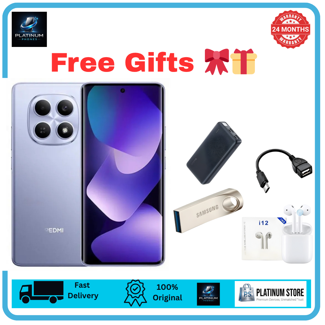 [FREE GIFTS🔥🔥] XIAOMI Redmi Note 15 256GB+16(8+8)GB Curved Screen 6.77" 120Hz AMOLED Display 108MP Camera 6000mAh Battery 33W Hyper Charge Under-Display Fingerprint AI Smartphone