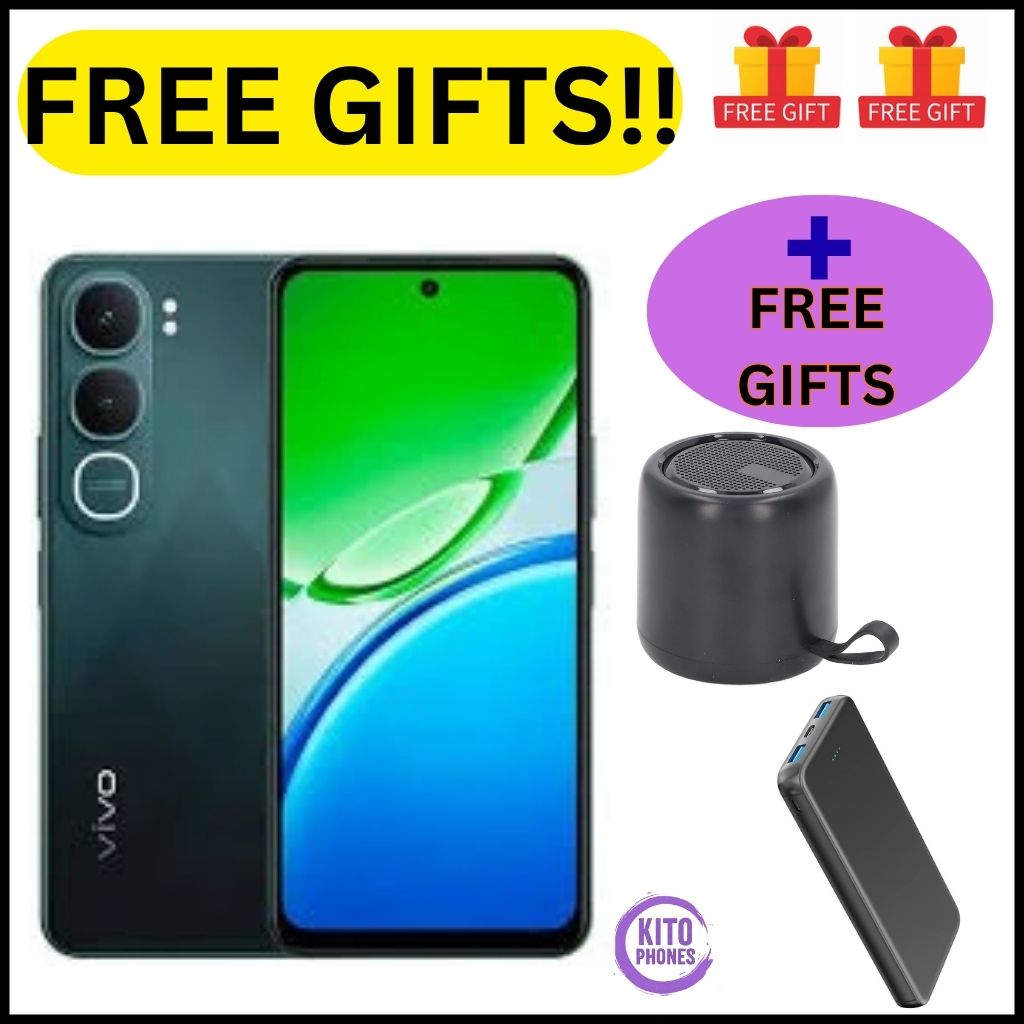 Vivo Y21d 6.68" screen display 6GB RAM + 128GB ROM 50MP MAIN CAMERA 6500mAh battery capacity 5-Year Health Battery IP69+ Waterproof, 45W FlashCharge, 90Hz refresh rate ANDROID 15 SMARTPHONE+FREE GIFTS