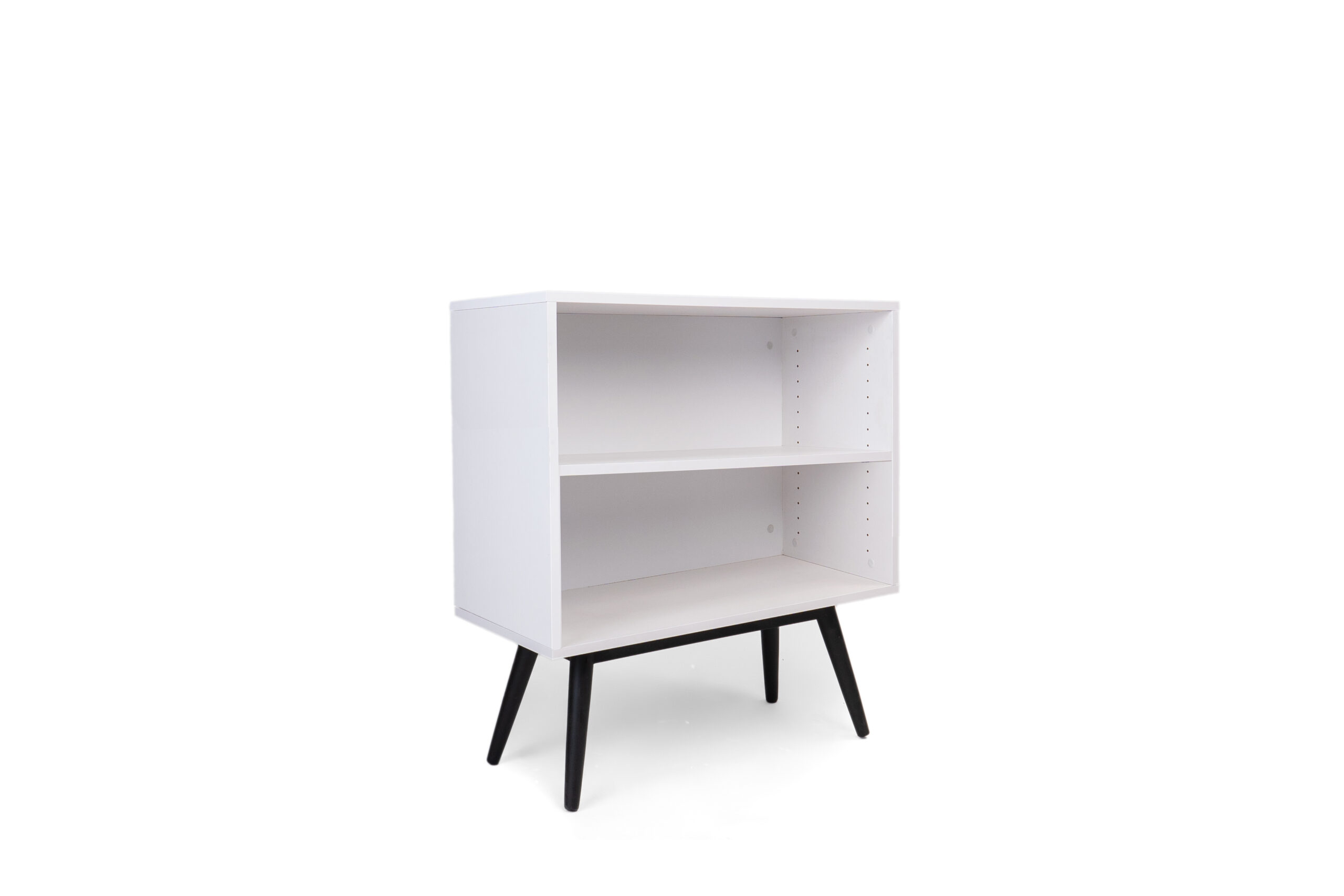White 2 Shelf Bookshelf – Also Available in Black