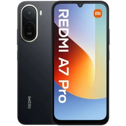 REDMI A7, 64GB ROM + 3GB RAM STORAGE, 6.88" SCREEN SIZE 13MP CAMERA 5200mAh BATTERY, ANDROID 16, IPS LCD, 120Hz, Unisoc T7250, SIDE MOUNTED FINGERPRINT SMARTPHONE