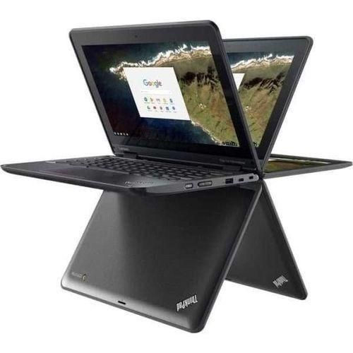 Lenovo Yoga 11e X360 Touchscreen Laptop – 4GB RAM, 128GB SSD, 12” Convertible 2-in-1 | Windows 11 Pro | Sleek Black (Refurbished) plus free mouse