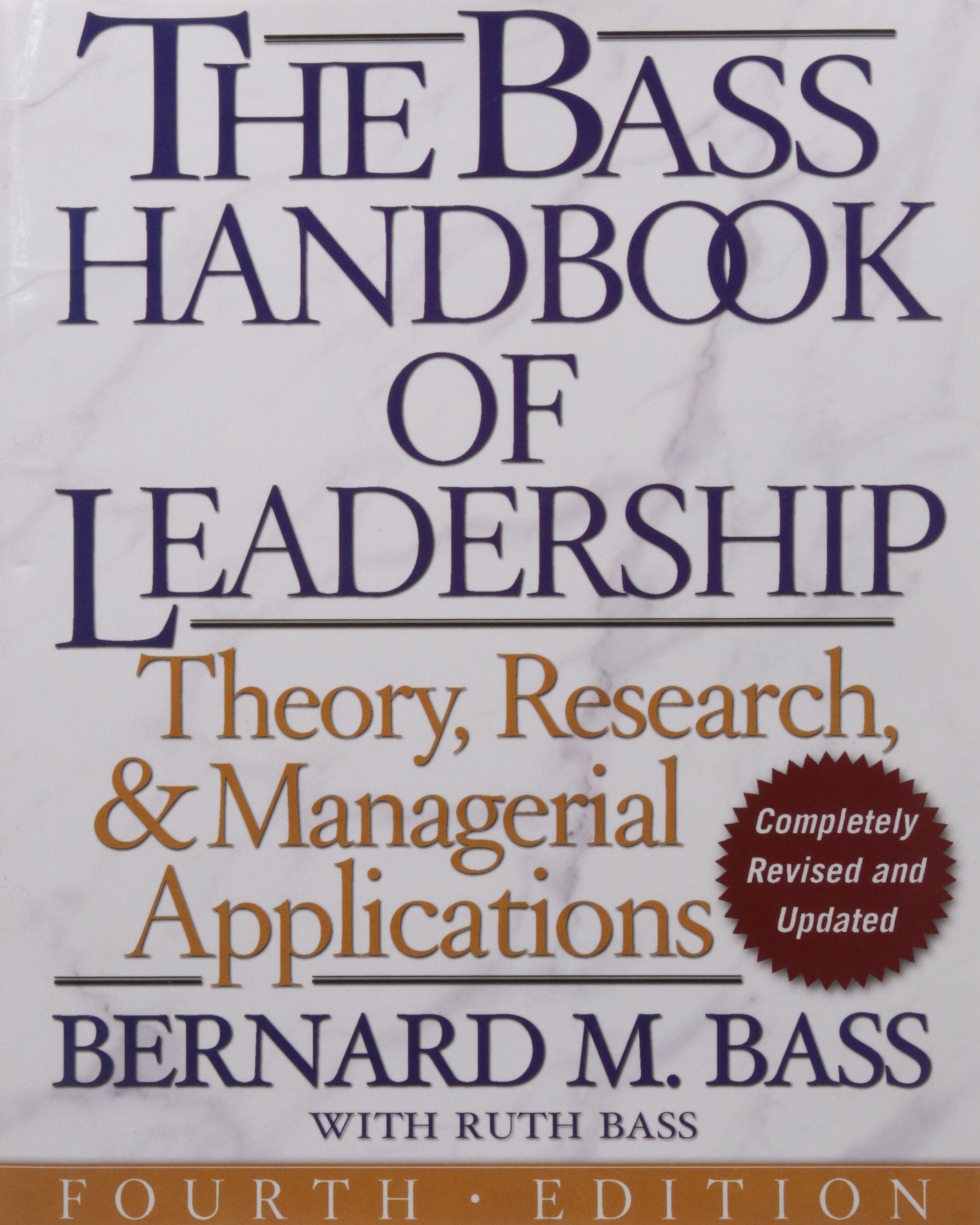 Bass Handbook of Leadership,The
