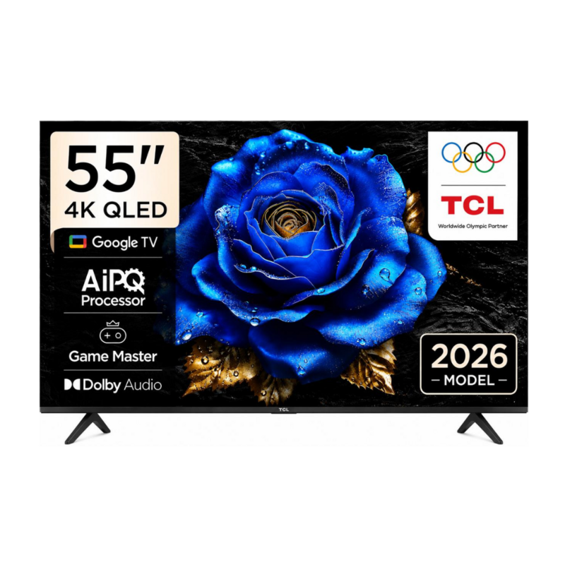 TCL 55 Inch QLED 4K Smart TV with Dolby Atmos and Google TV