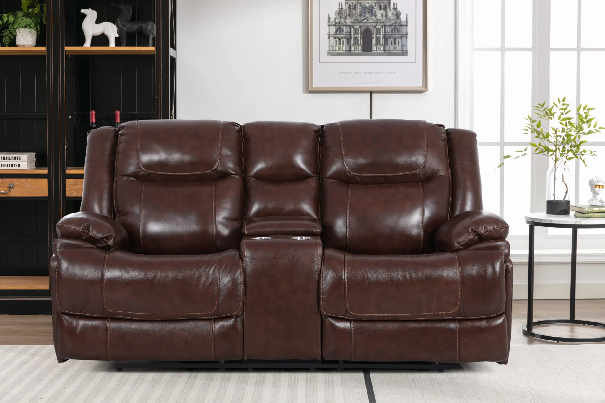 Calderwell Leather Recliner Set