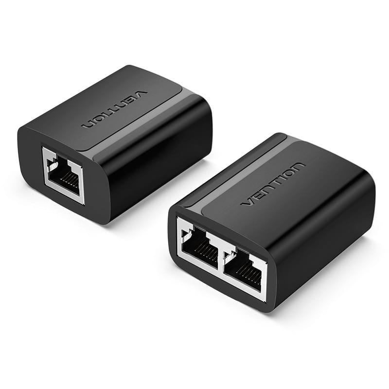 Vention 1 to 2 RJ45 Splitter Adapter Black - Dukatech