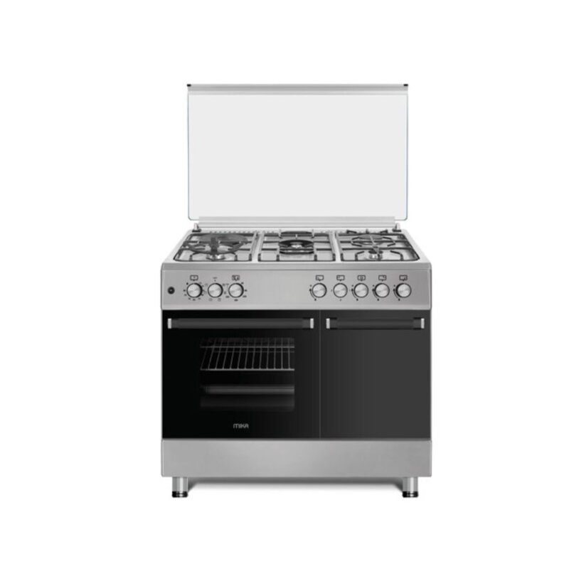 MIKA Standing Cooker 90cm x 60cm Half Inox MST9041WEG6HI