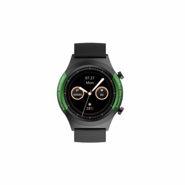 Oraimo Watch R Heart Rate Monitoring Waterproof Smart Watch-Green / Silver / Dar
