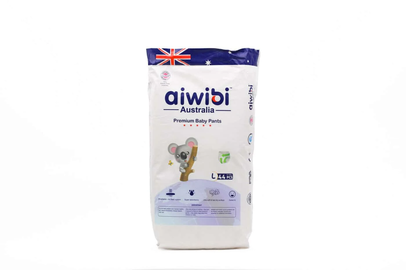 Aiwibi Baby Pants | Large – 44 Pieces (9Kg – 14Kg)