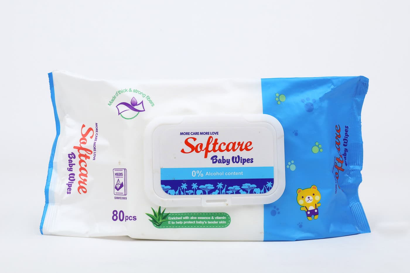 Softcare Baby Wipes – 80 Pieces