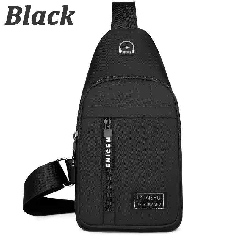 Chest Bag Fashion New Solid Color Men Chest Bag Outdoor Casual Fashion One Shoulder Crossbody Bag