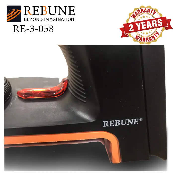 RE 3-058 Rebune dry iron with non stick sole plate grey in color 1200W With 2 years warranty